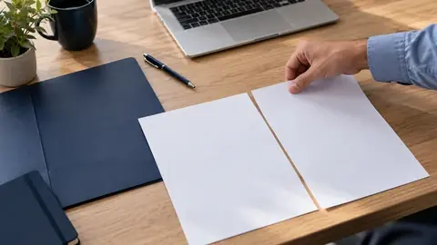 Planilha com valores de plano de saúde por faixa etária sobre a mesa de uma pequena empresa