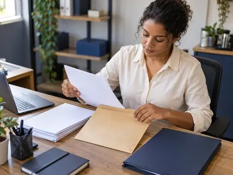 Microempreendedor individual revisa documentos do CNPJ para contratar plano de saúde