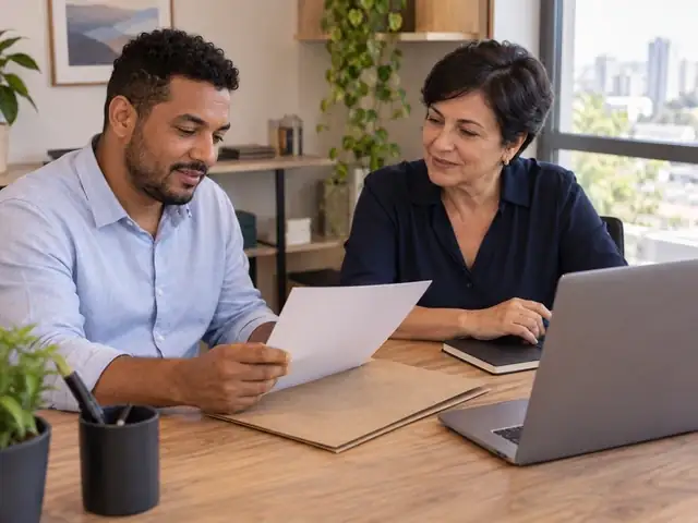 Microempreendedor individual revisa com o consultor da RE9LIFE os documentos do CNPJ para contratar plano de saúde